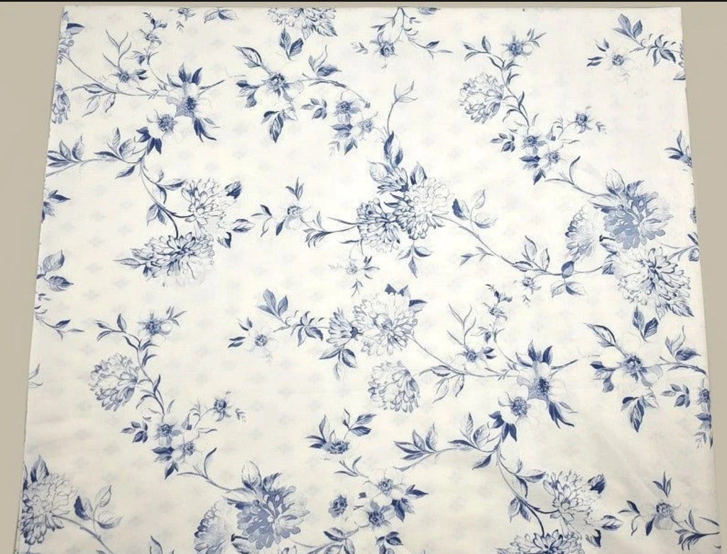 Anne De Solene Paris Malacca Cotton Percale KING Duvet Cover Bleu5