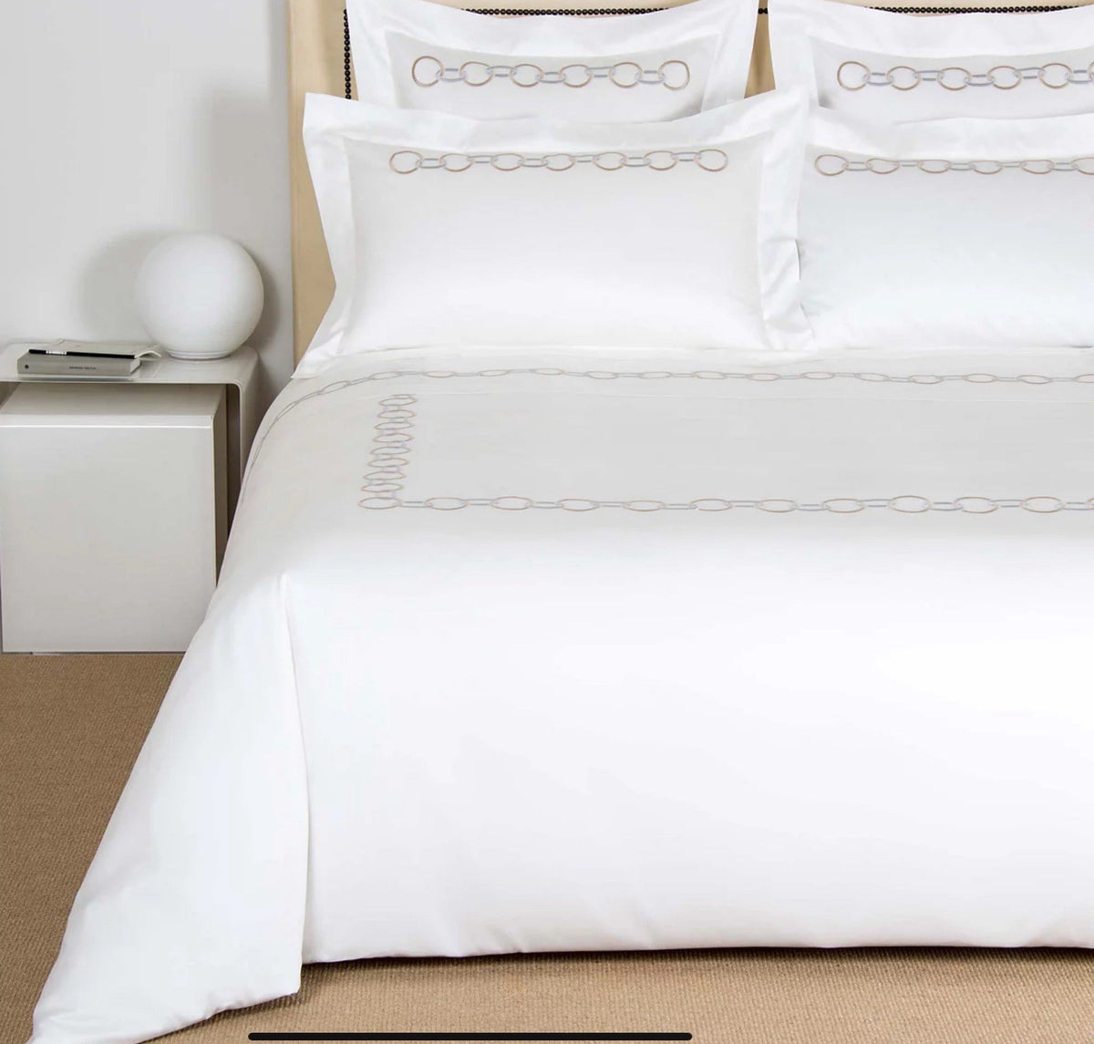 Frette Links King Sham/Savage Beige0