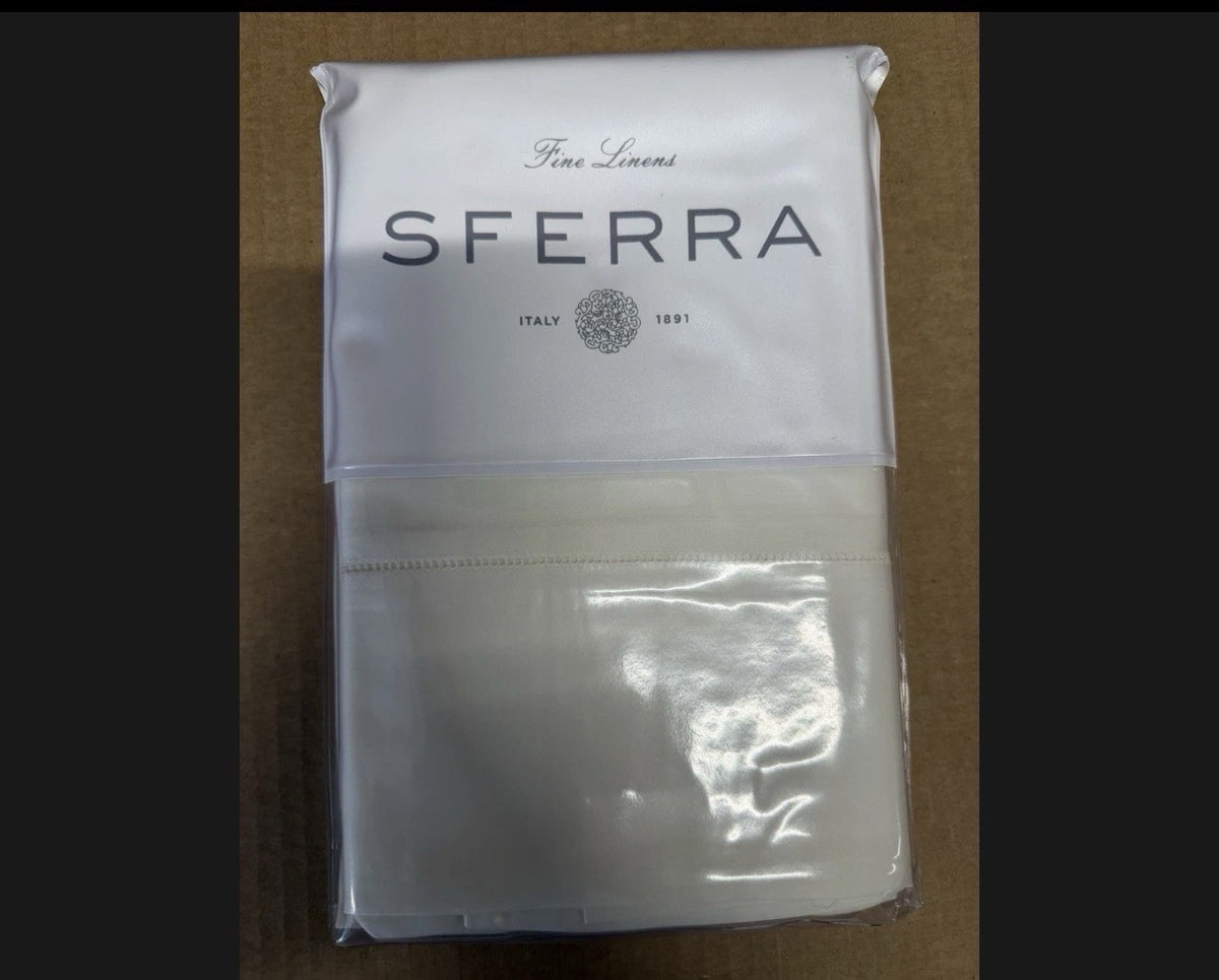 Sferra Giza 45 Sateen King Pillowcases Ivory1