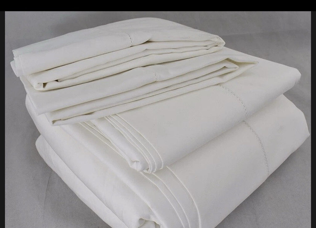Charter Club Damask Solid 550 Thread Count KING X DEEP Flat Sheet & Cases White1