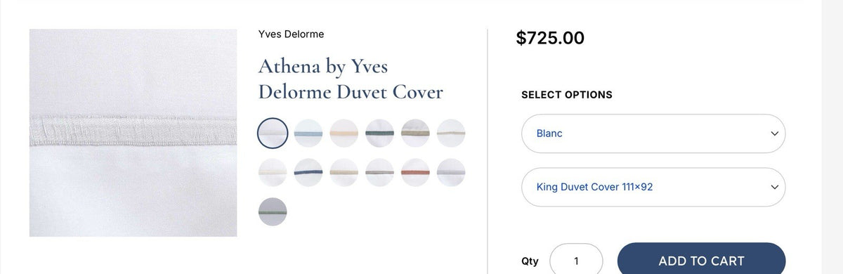 Yves Dolerme Athena King Sheet Set/Duvet/2 Xtra King Cases/Wht/MSRP 1890.00/7 Pc5