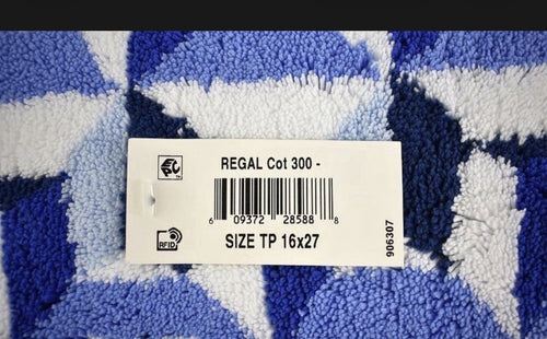 Abyss & Habidecor Regal Egyptian Giza Cotton Bath Rug 16" x 27" Blue1