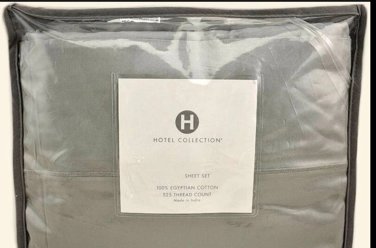 Hotel Collection 525 Thread Count Egyptian Cotton QUEEN Sheet Set Mist0