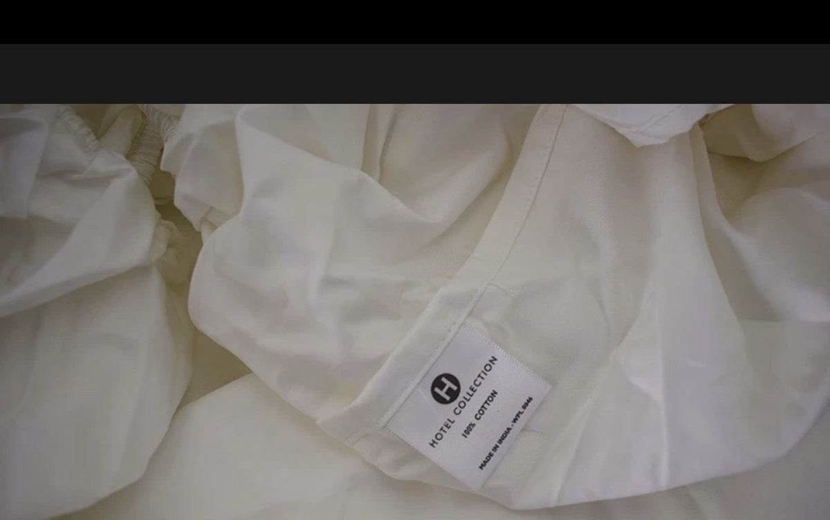 Hotel Collection 680 Thread Count Supima Cotton QUEEN Fitted Sheet White2