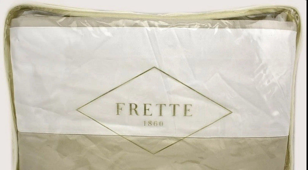 Frette 1860 Flying Cotton Sateen FULL / QUEEN Duvet Cover White / Sand0