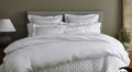 Home Treasures Athens Stripe Modal King Duvet White0