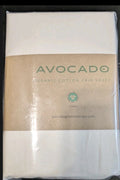 Avocado Organic Cotton Crib Sheet, Crib Size, White Solid Color0