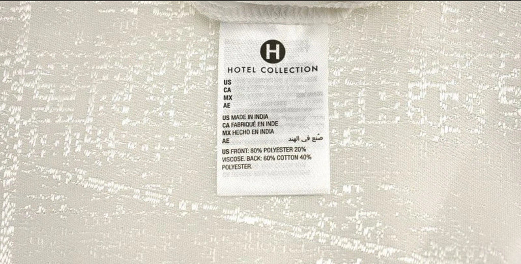 Hotel Collection Fractured Geo FULL / QUEEN Duvet Cover & Shams Set White2