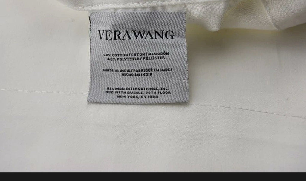 Vera Wang Luxury 400 Thread Count Sateen KING Sheet Set White3