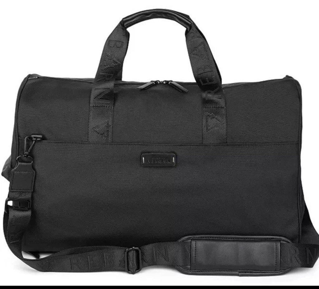 Bugatti Reborn Collection 2 in 1 Hybrid RFID Blocking Recycled Duffle Bag BLACK0