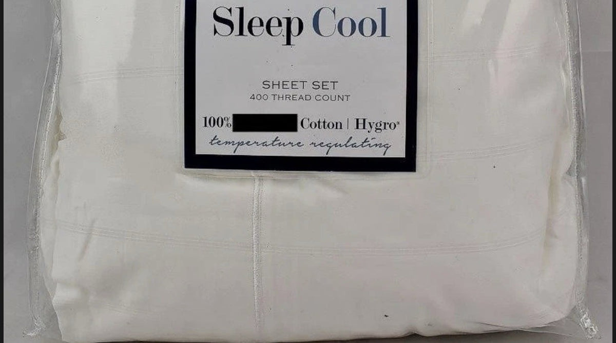 Charter Club Sleep Cool 400 Thread Count Hygrocotton QUEEN Sheet Set White0