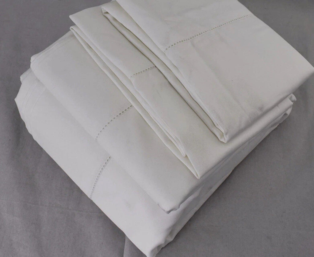 Charter Club Damask Solid 550 Thread Count KING Duvet Cover & Shams Set White1