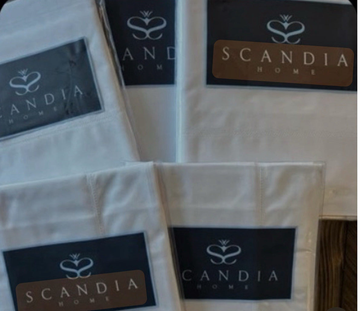 Scandia Home GINEVRA WHITE KING Sheet Set And Duvet/Made in Italy/Msrp 1299.006