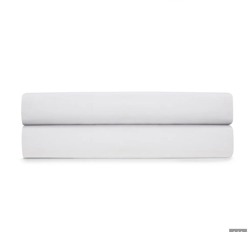 YVES DELORME ROMA ORGANIC COTTON PERCALE 18" DEEP FITTED SHEET KING0