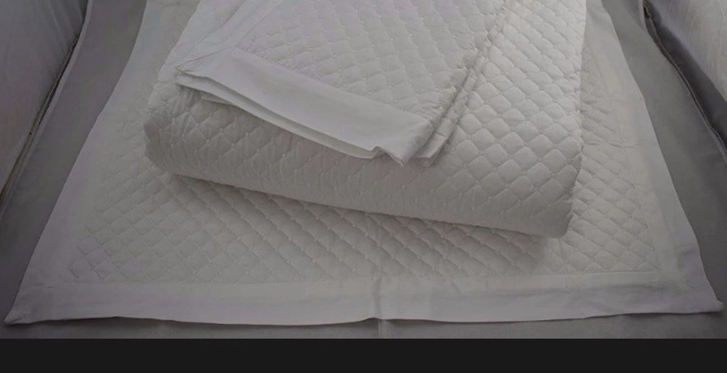 Charter Club Damask Quilted Solid FULL / QUEEN Coverlet & Shams Set White2