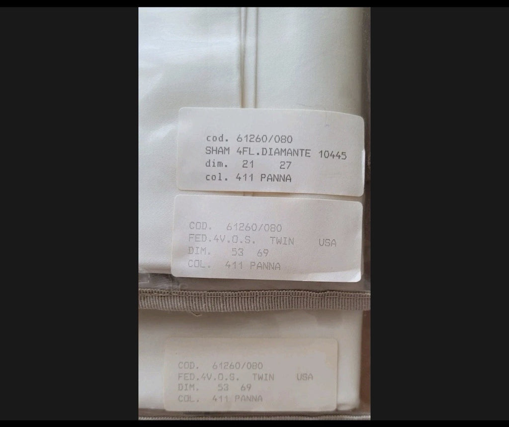 ELAYNE B. VENETIAN LINEN SHEET SET MADE  IN ITALY,8PC SET,KING,TOPAZIO JACQUARD~17