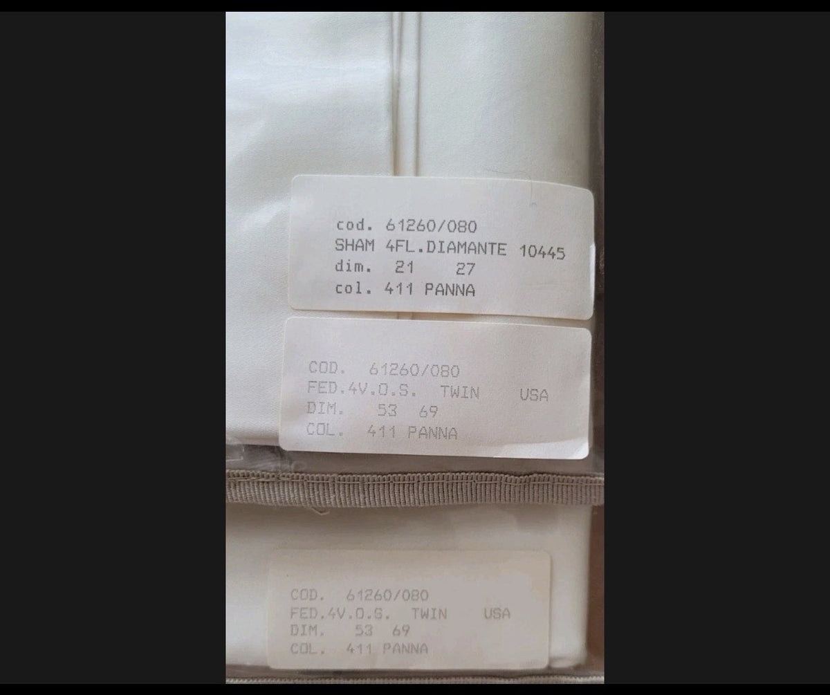 ELAYNE B. VENETIAN LINEN SHEET SET MADE  IN ITALY,8PC SET,KING,TOPAZIO JACQUARD~17