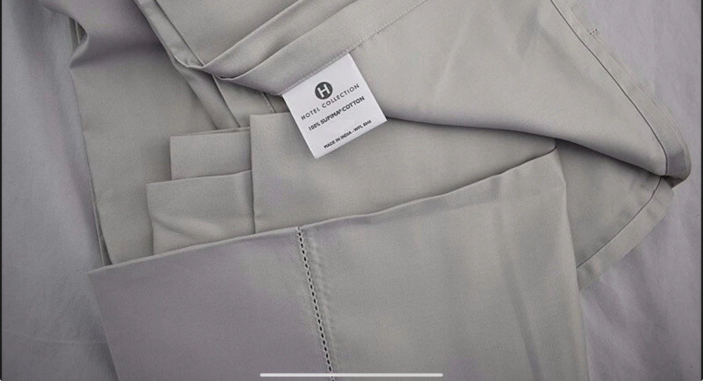 Hotel Collection 680 Thread Count Supima QUEEN Flat Sheet Palladium1