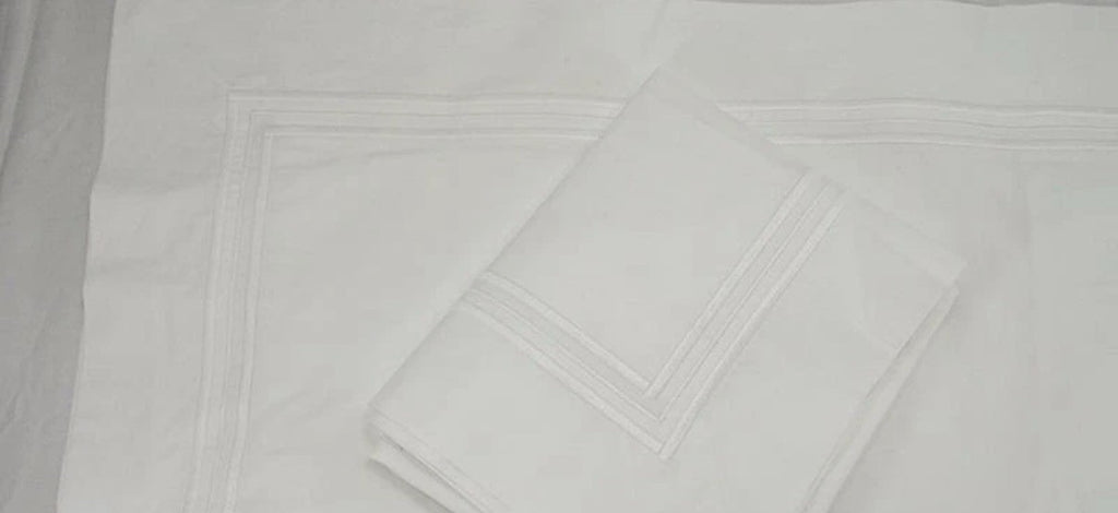 Frette 1860 Triplo Popeline KING Pillowshams White1