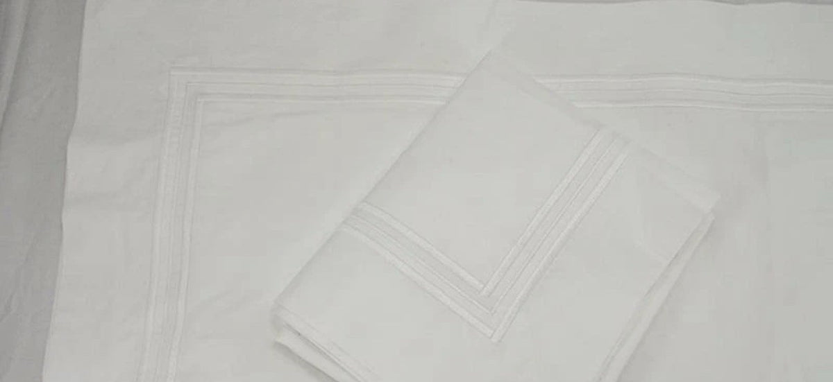 Frette 1860 Triplo Popeline KING Pillowshams White1