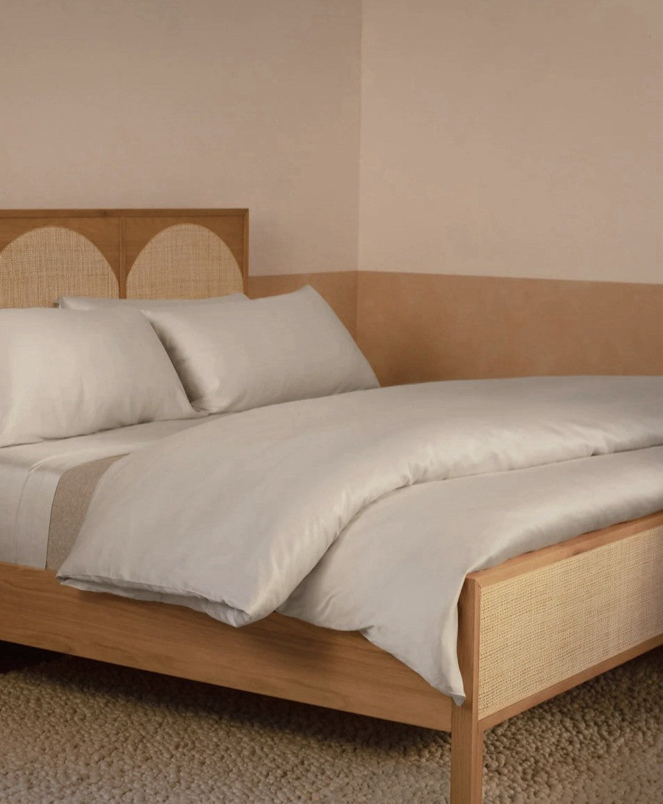 Scandia Home GINEVRA WHITE KING Sheet Set And Duvet/Made in Italy/Msrp 1299.004