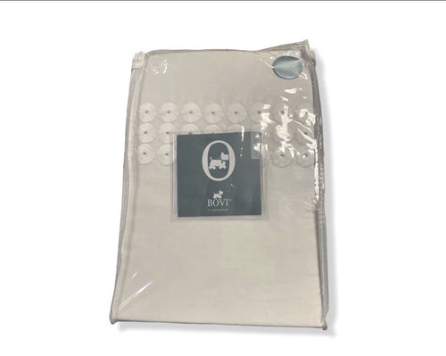 $635 Bovi White Fine Linens Angele 300 Thread Coverlet King0