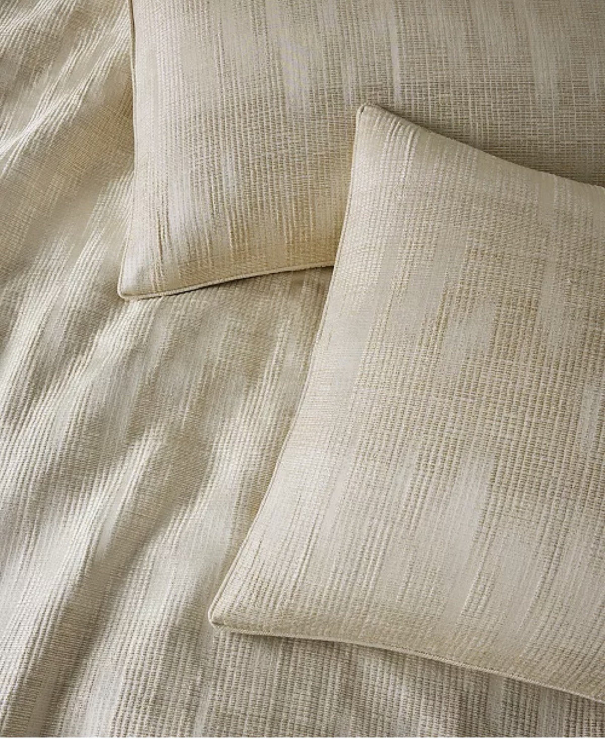 Hotel Collection Gilded Stripe FULL / QUEEN Comforter & Shams Set Gold3
