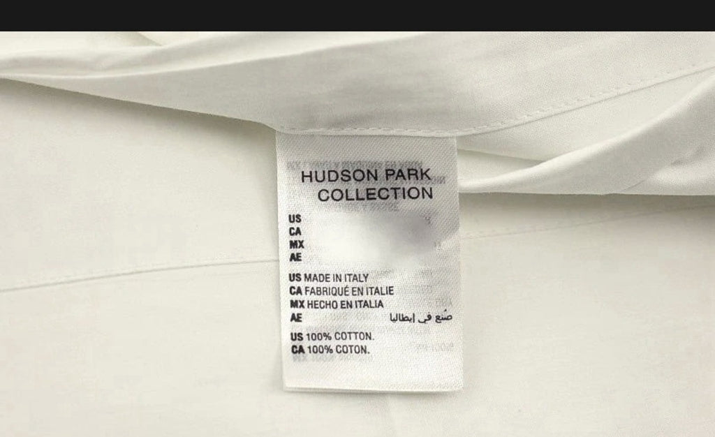 Hudson Park Italian Linens Sateen Cuff QUEEN Flat Sheet White2