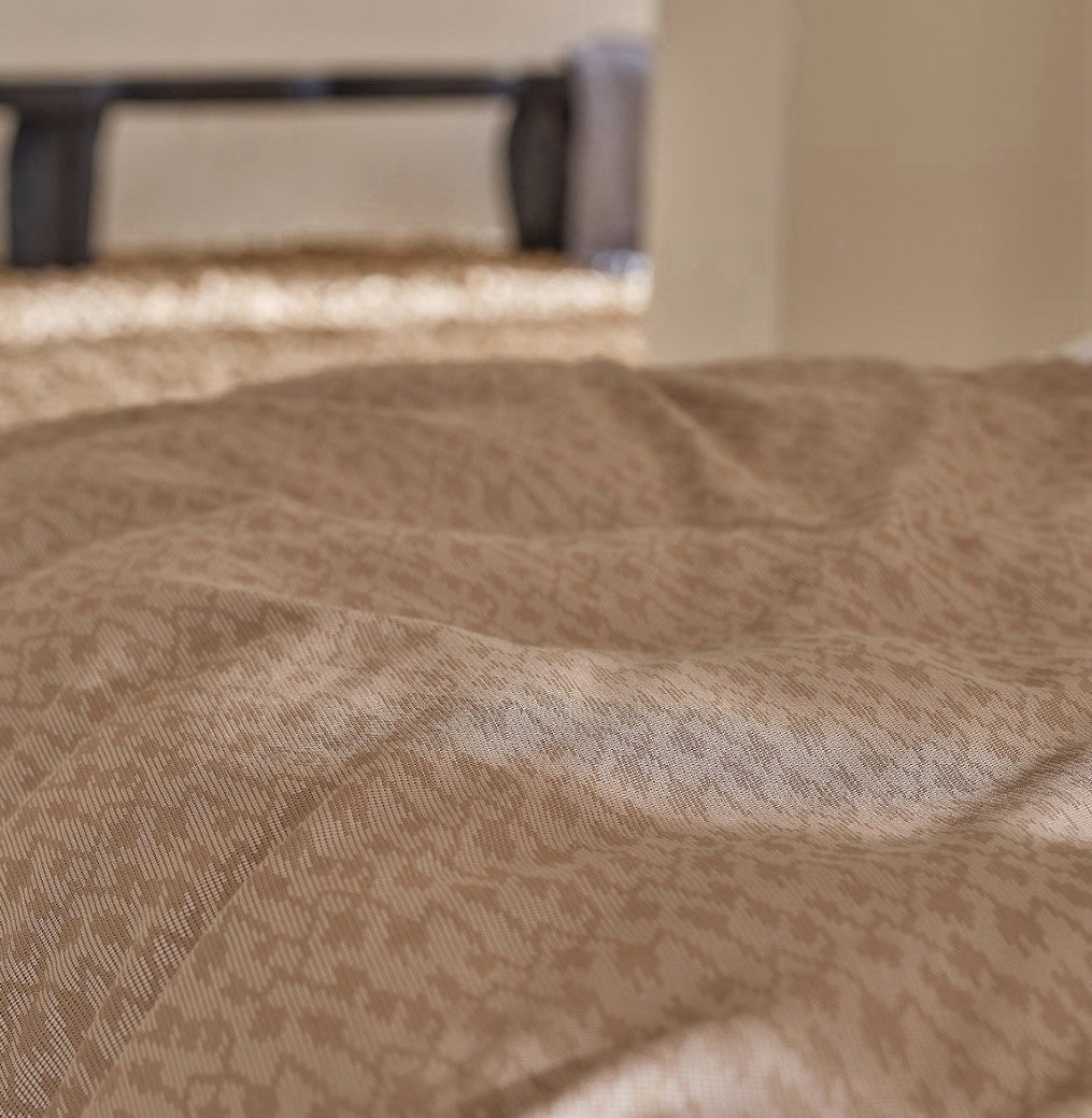 Frette 1860 Pixel Cotton KING Duvet Cover Nut / Sand1