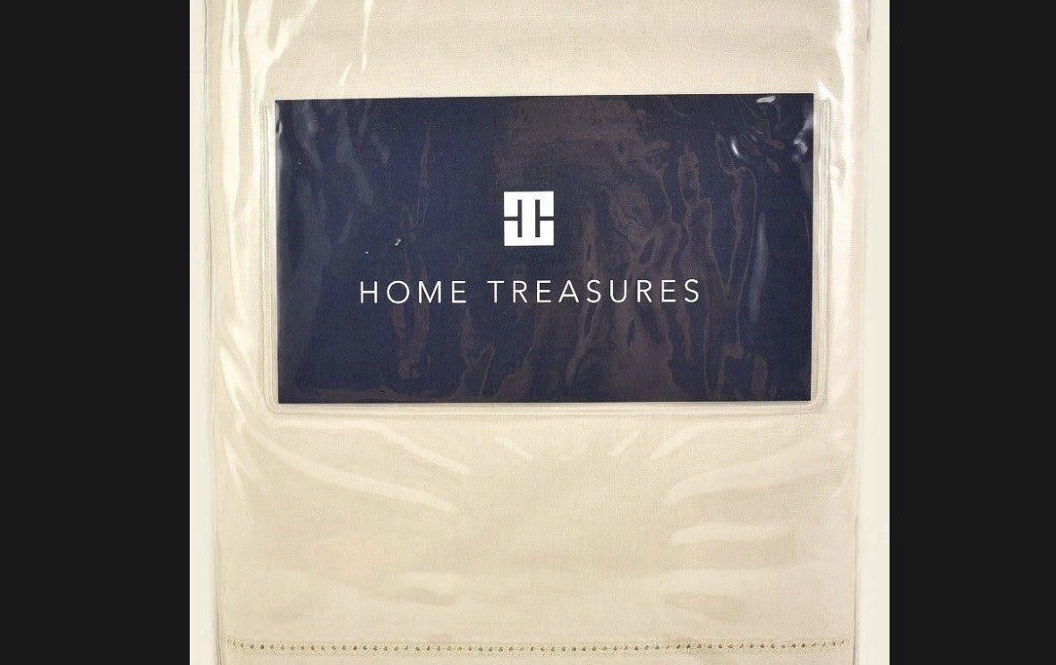 Home Treasures Perla Cotton Percale KING Bedskirt Oyster0