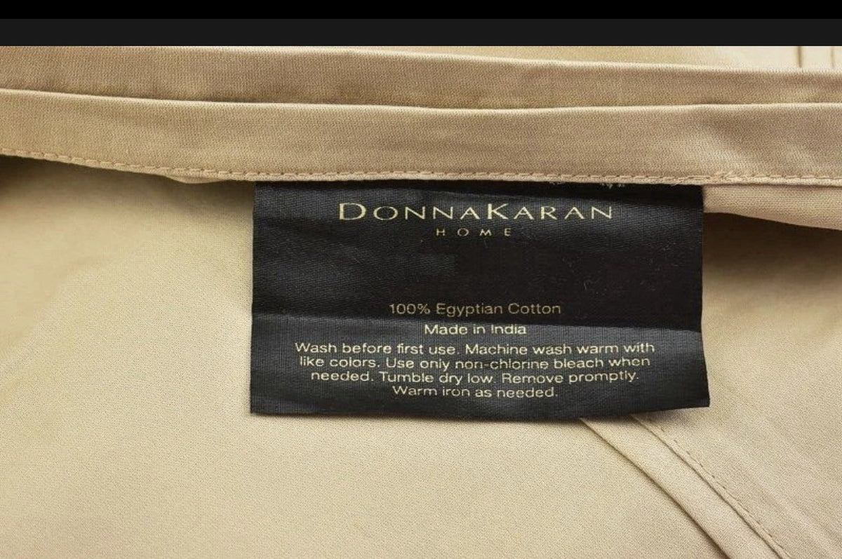 Donna Karan 700 Thread Count Luxe Egyptian Sateen QUEEN Sheet Set Gold1