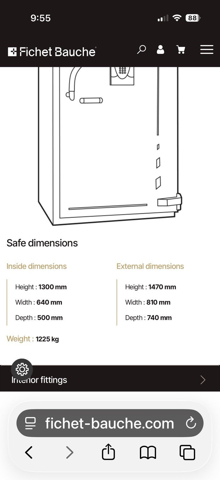 Fichet Bauche Safe. 2750 LB/Made In France/ MSRP 22k!4