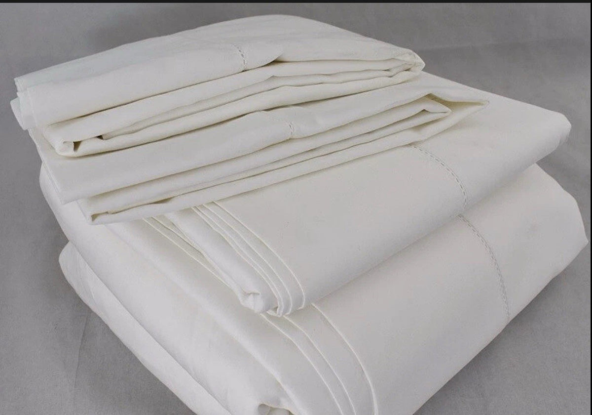 Charter Club Damask Solid 550 Thread Count KING EXTRA DEEP Sheet Set White1