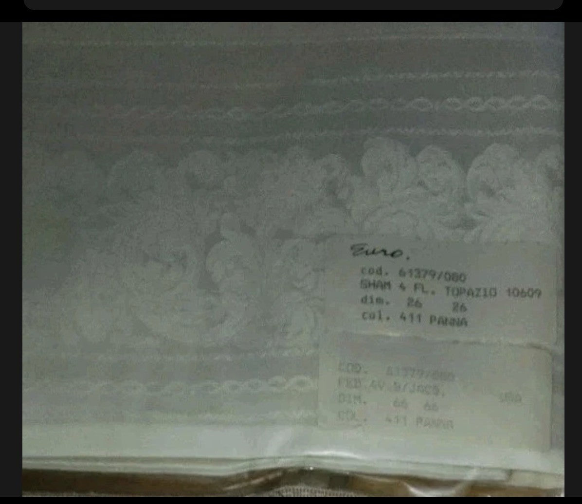 ELAYNE B. VENETIAN LINEN SHEET SET MADE  IN ITALY,8PC SET,KING,TOPAZIO JACQUARD~2