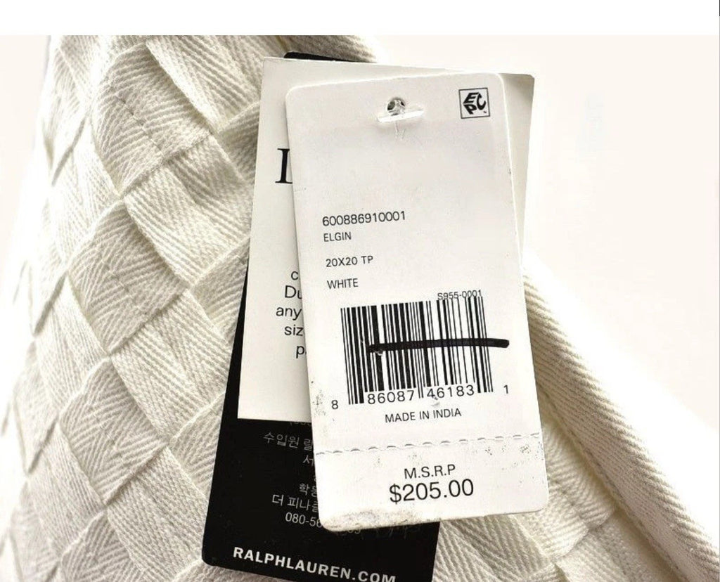 Ralph Lauren Elgin 20" X 20" Decorative Pillow White1